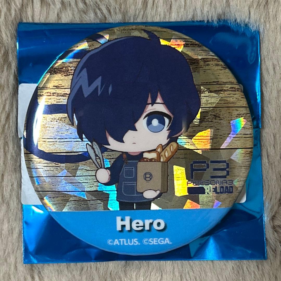 ペルソナ3 R Baker アールベイカー ホロ 缶バッジ 主人公 結城理