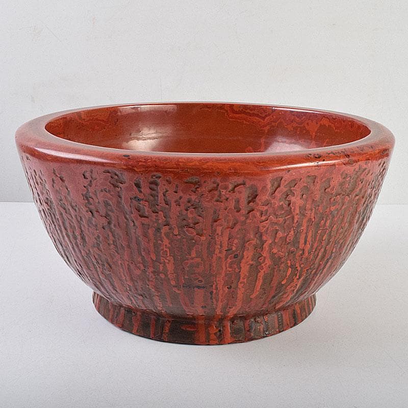 根来塗　朱塗　乾漆鉢　丸鉢　大鉢　時代箱付　V　R9277B