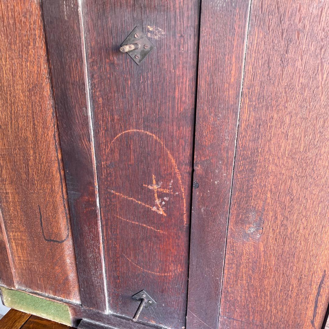 イギリス　オールドアンティーク家具 ドローリーフテーブル 拡張テーブル　オーク