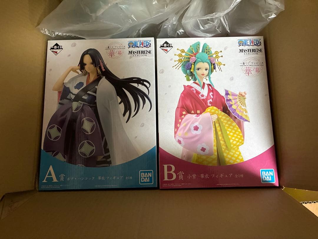 一番くじワンピース　華ノ幕　ハンコック、小紫フィギュア