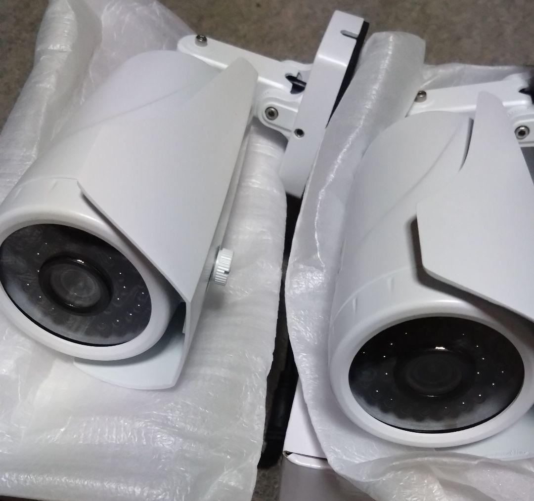 4CH フルハイビジョン　屋外型防犯カメラセット　AHDカメラ4台　レコーダー付