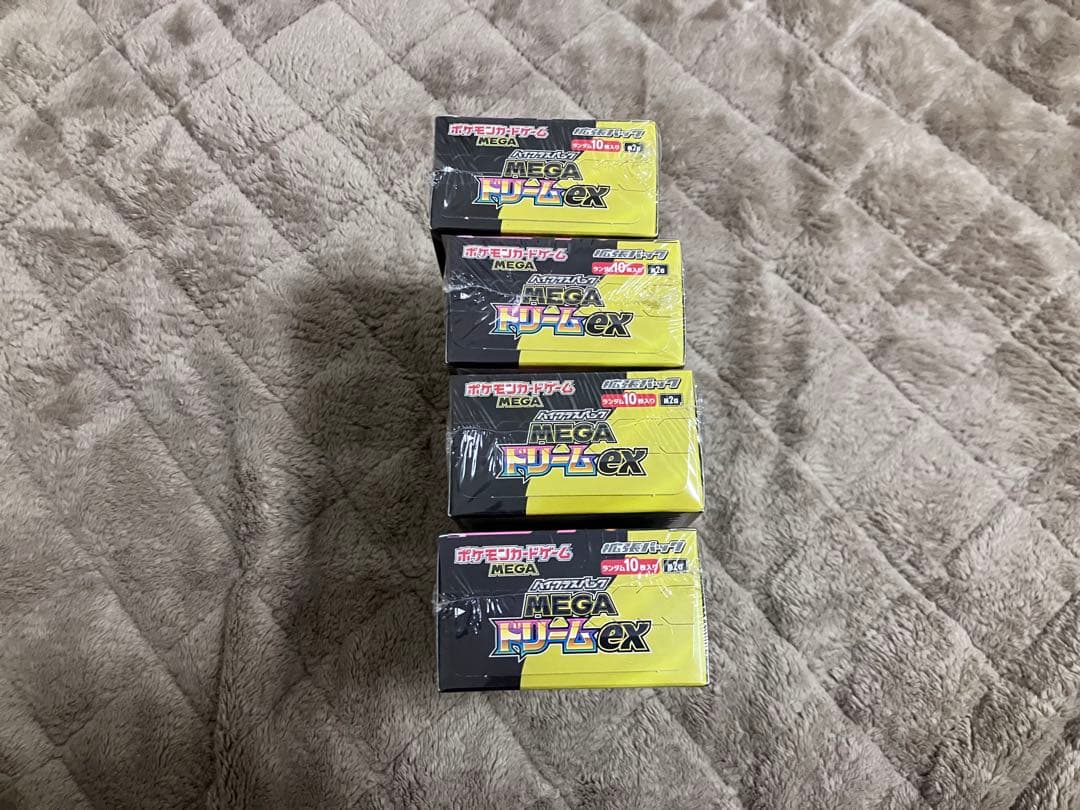 ポケモンカード MEGAドリームex ハイクラスパック4BOX　シュリンク付き