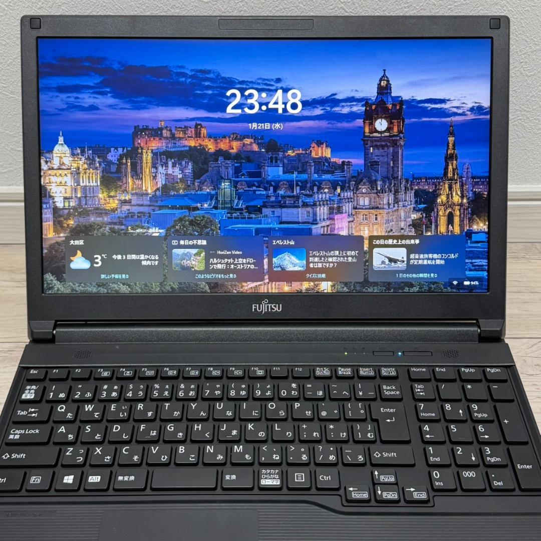 バッテリー良好 薄軽量タブレットLIFEBOOK i5 10世代 8G 256G