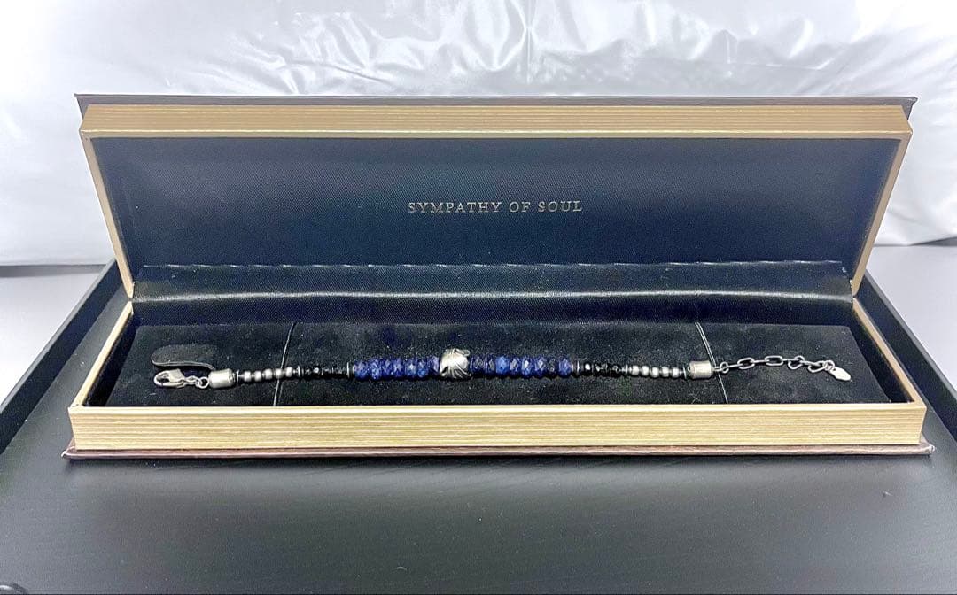 【廃盤】シンパシーオブソウル　ブレスレット　ブラックスピネル　シルバー925