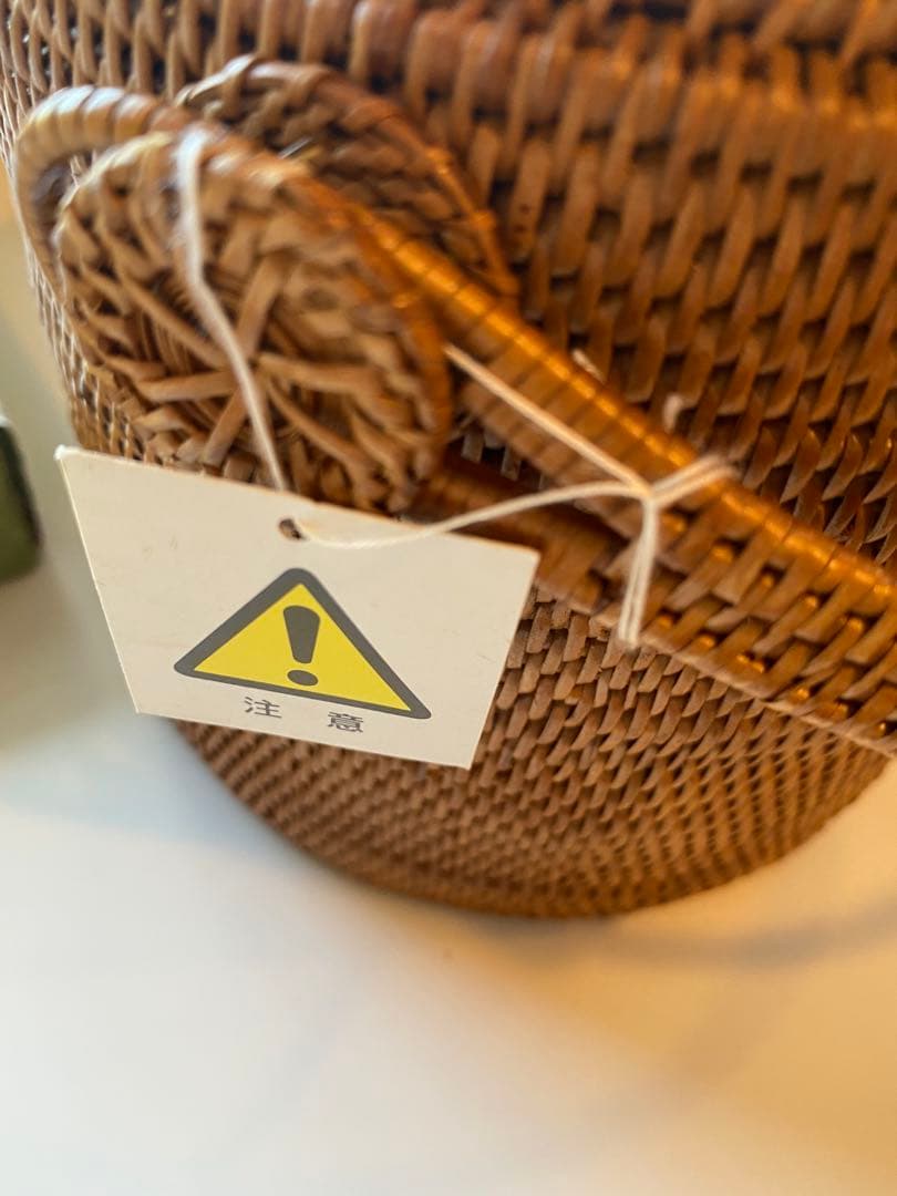 バスケット 野点 蔓製アダ 茶櫃 内巾着 茶道　茶籠　京都やました清昌堂