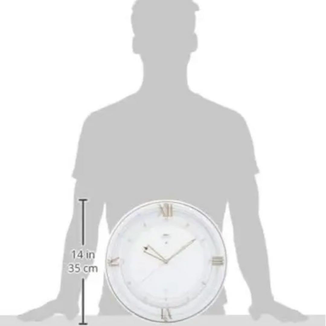 即購入⭕️ セイコー エンブレム 電波時計 壁掛け時計 HS556W 連続秒針