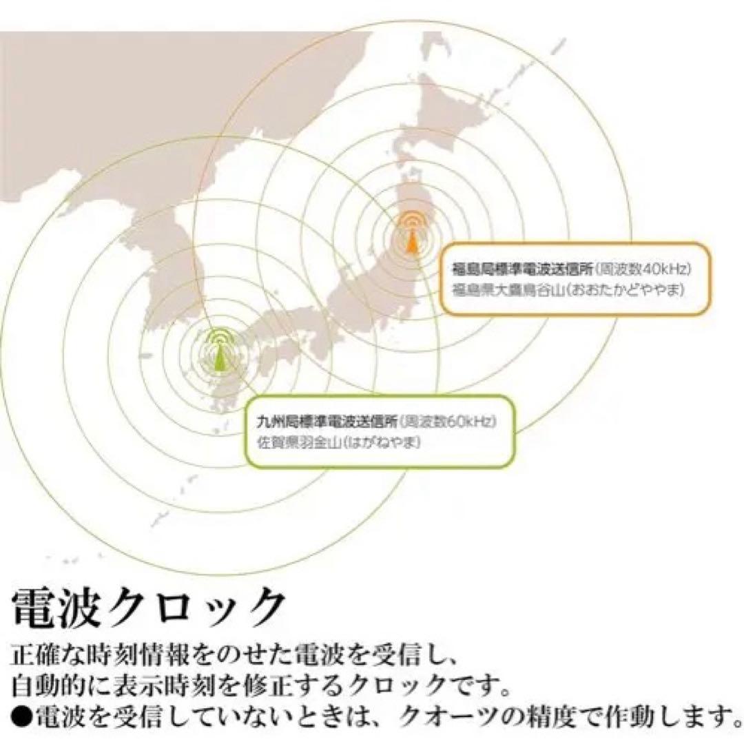 即購入⭕️ セイコー エンブレム 電波時計 壁掛け時計 HS556W 連続秒針