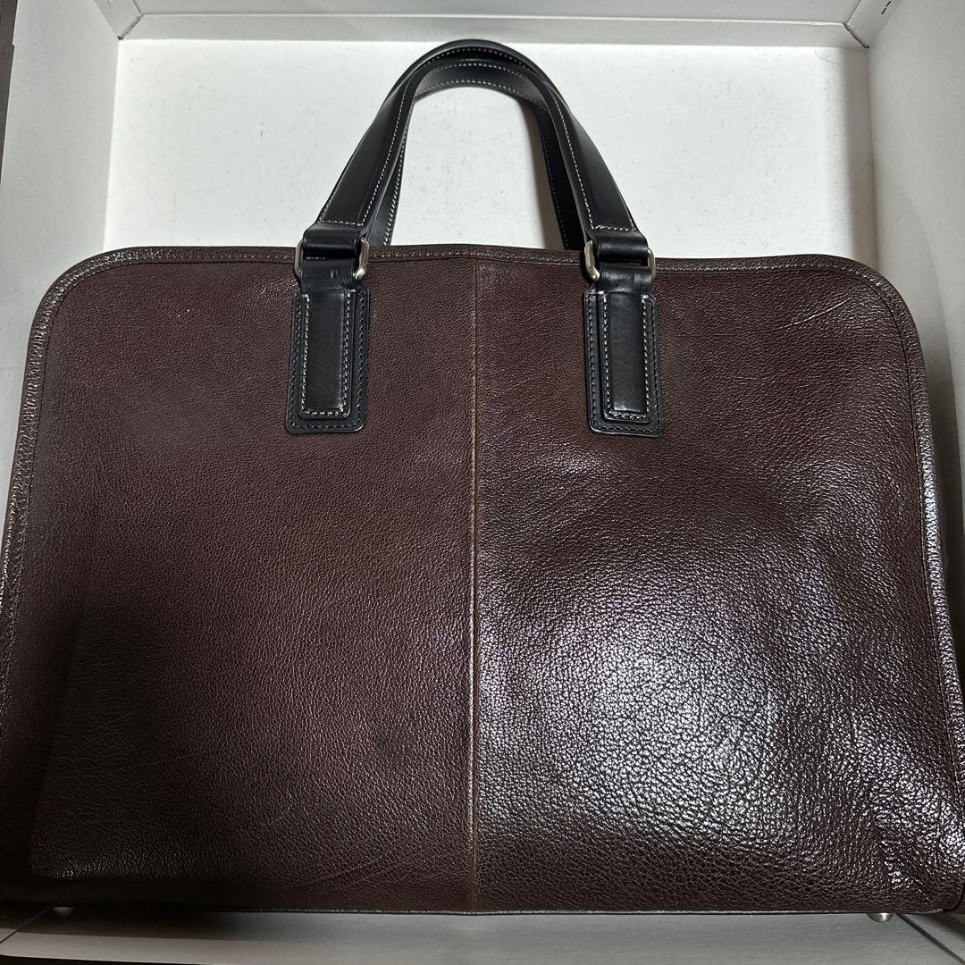 土屋鞄　アルマスバッファローブリーフ　トラッドブラウン