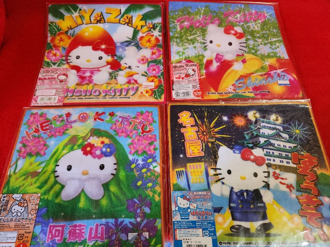 サンリオ　ハローキティ　ご当地プチタオル　まとめ　８９枚セット　キティちゃん