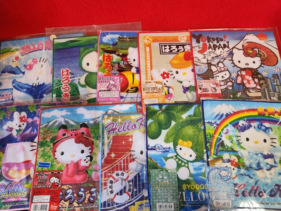 サンリオ　ハローキティ　ご当地プチタオル　まとめ　８９枚セット　キティちゃん