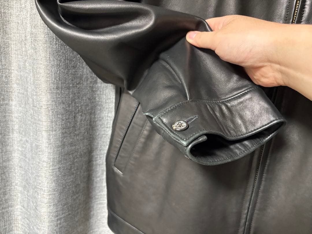 OLD Polo by Ralph Lauren ブラックレザージャケット LL