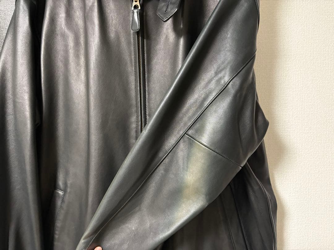 OLD Polo by Ralph Lauren ブラックレザージャケット LL