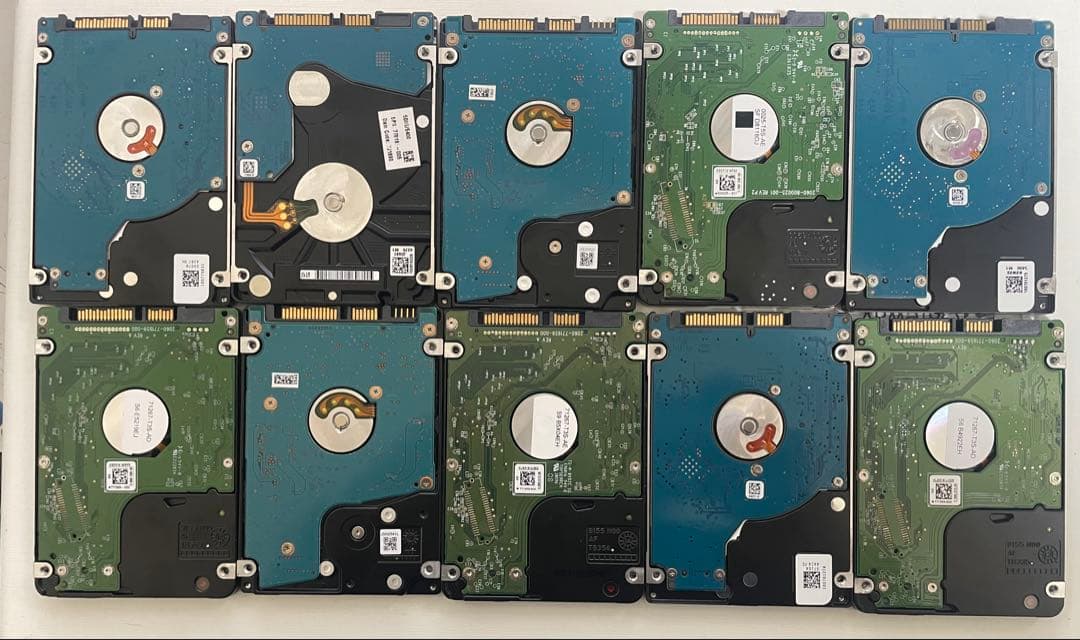 2.5インチ内蔵型HDD 500GB×10個　正常動作品　②