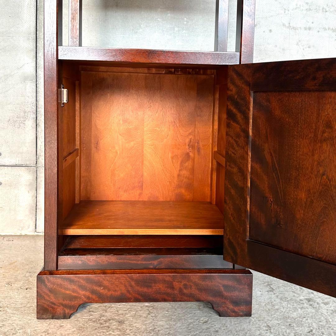 ✿ 昭和レトロ ✿ 北海道民芸家具 カバ無垢材 電話台 サイドチェスト ホクミン