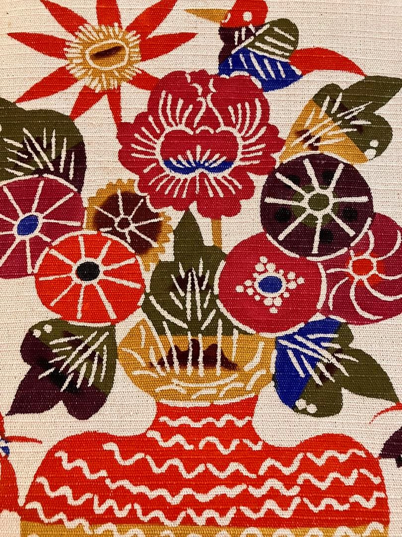 柚木沙弥郎 型染絵 大サイズ　民藝　ま民芸