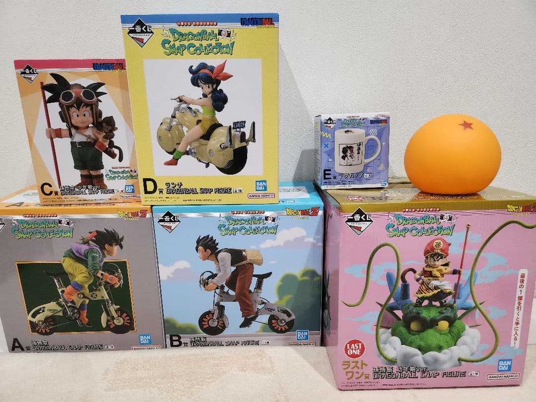 新品未開封　ドラゴンボール　一番くじ　スナップコレクション　５体セット　コップ