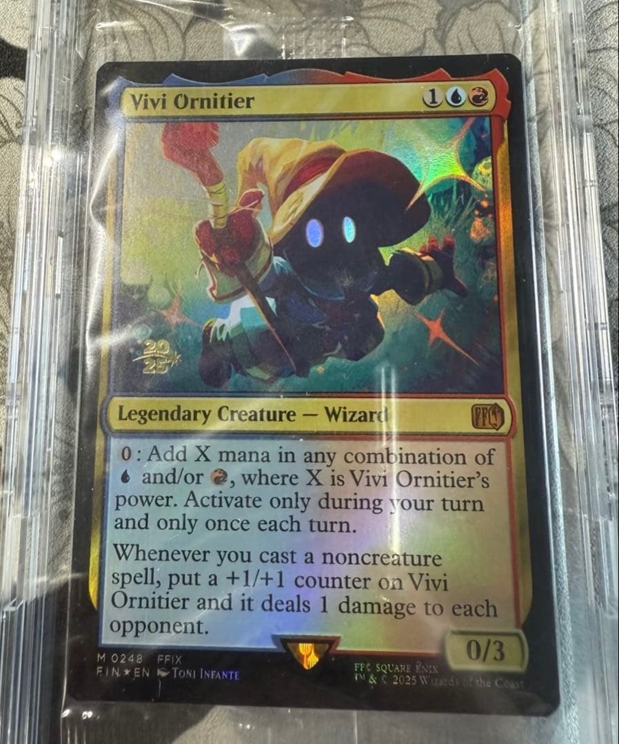 2025字 限定稀少 MTG 迷える黒魔道士、ビビ foil 英語 FF