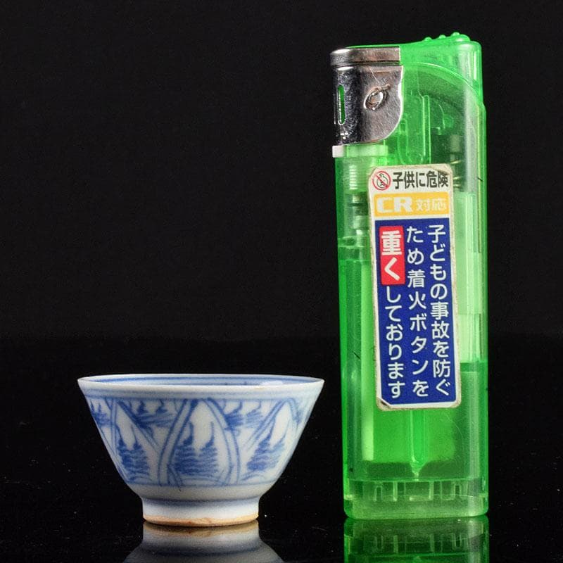 煎茶道具　五良太甫呉祥瑞　染付　煎茶碗　五客　V　R4895