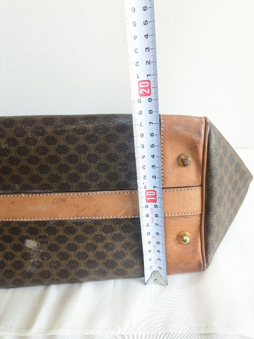 CELINE マカダム柄 総柄 ボストンバッグ 旅行バッグ ヴィンテージ