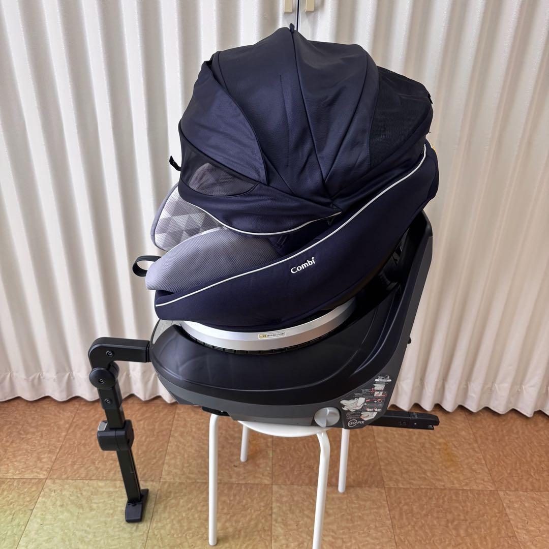 ☆美品☆　コンビ　WL　新生児OK　クルムーヴ　スマート　EG　ISOFIX　紺