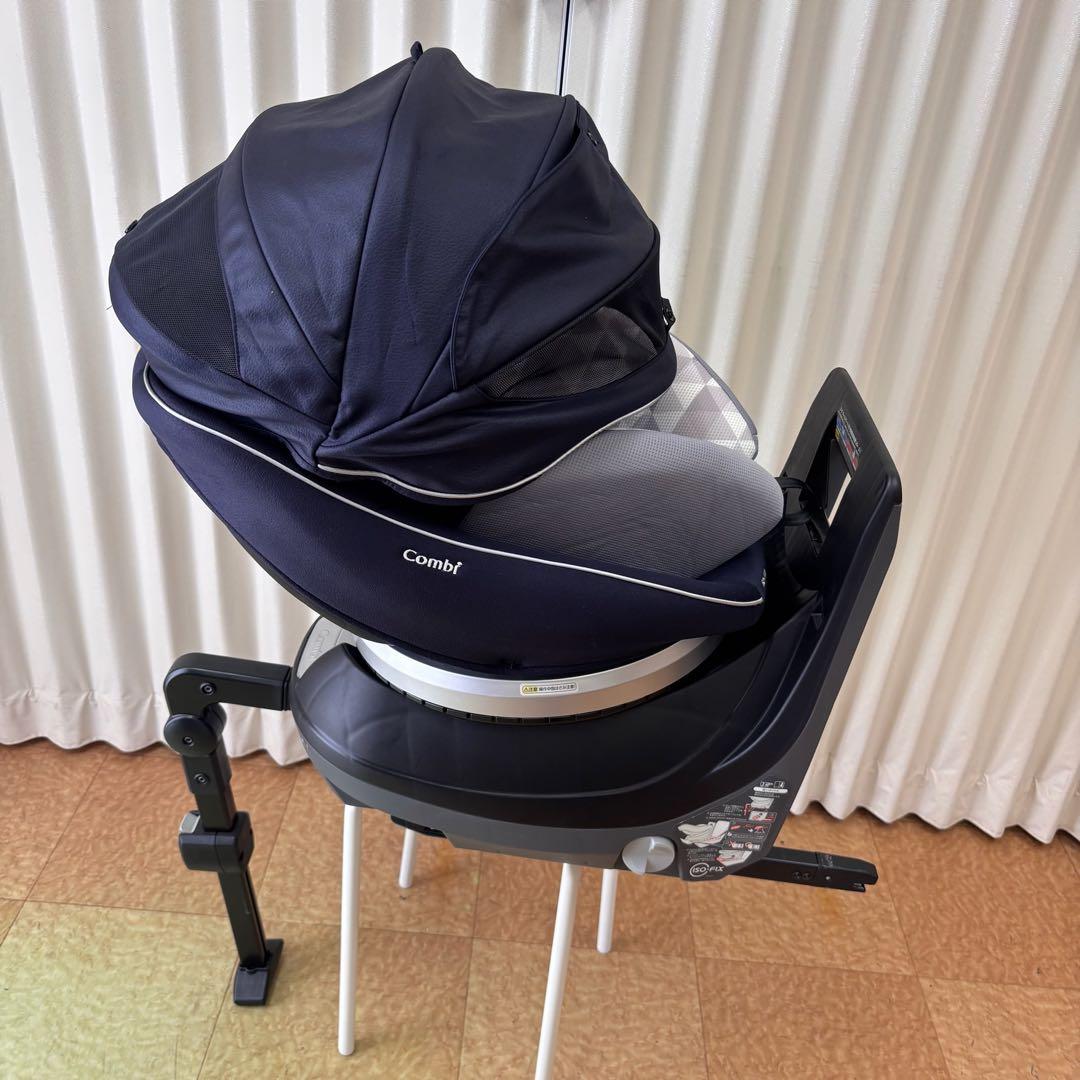 ☆美品☆　コンビ　WL　新生児OK　クルムーヴ　スマート　EG　ISOFIX　紺