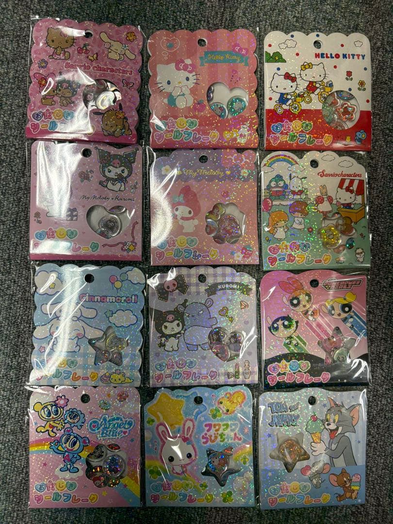 M*様 おはじきシールフレーク　12枚セット