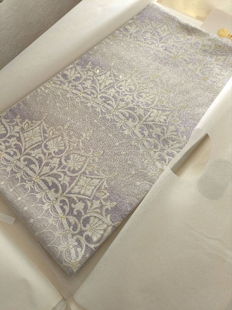 正絹西陣織まいづるティアラ文様豪華袋帯