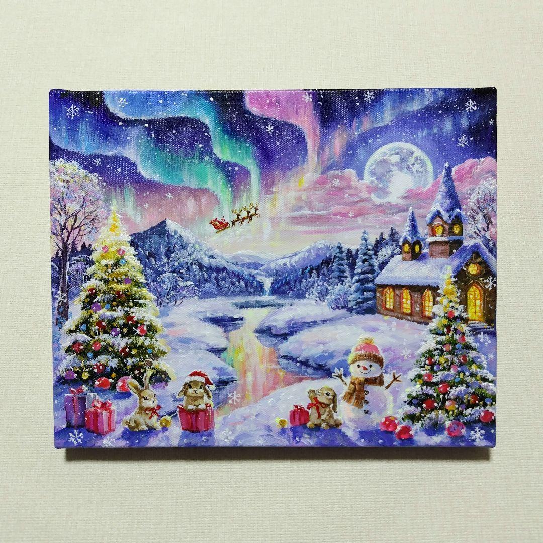 ♡*)様 【Christmas Party】アクリル画 F3 風景画 絵画