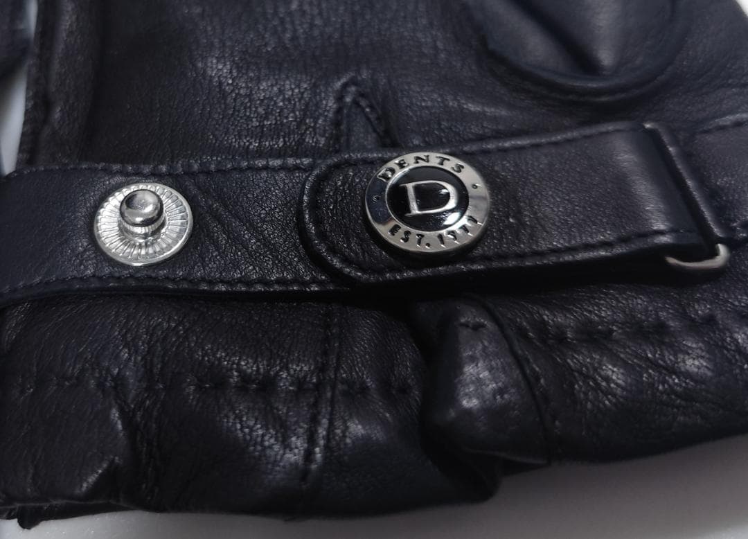 V新品 DENTS デンツ 紳士 レザーグローブ サイズ9 羊革カシミヤ英国製