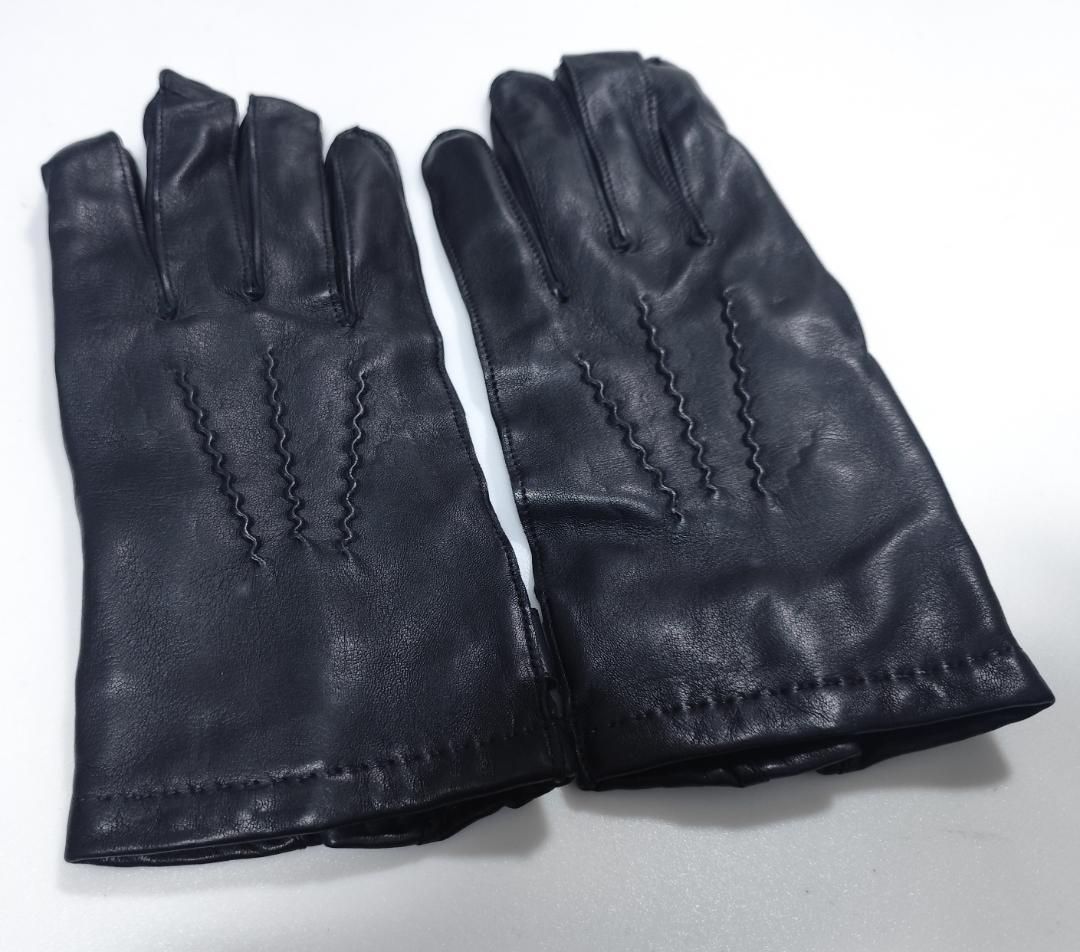 V新品 DENTS デンツ 紳士 レザーグローブ サイズ9 羊革カシミヤ英国製
