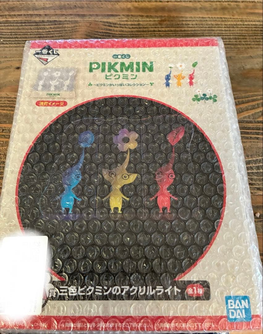 ピクミン　一番くじ　オニヨン型ライト　箱無 三色ピクミンのアクリルライト　未開封