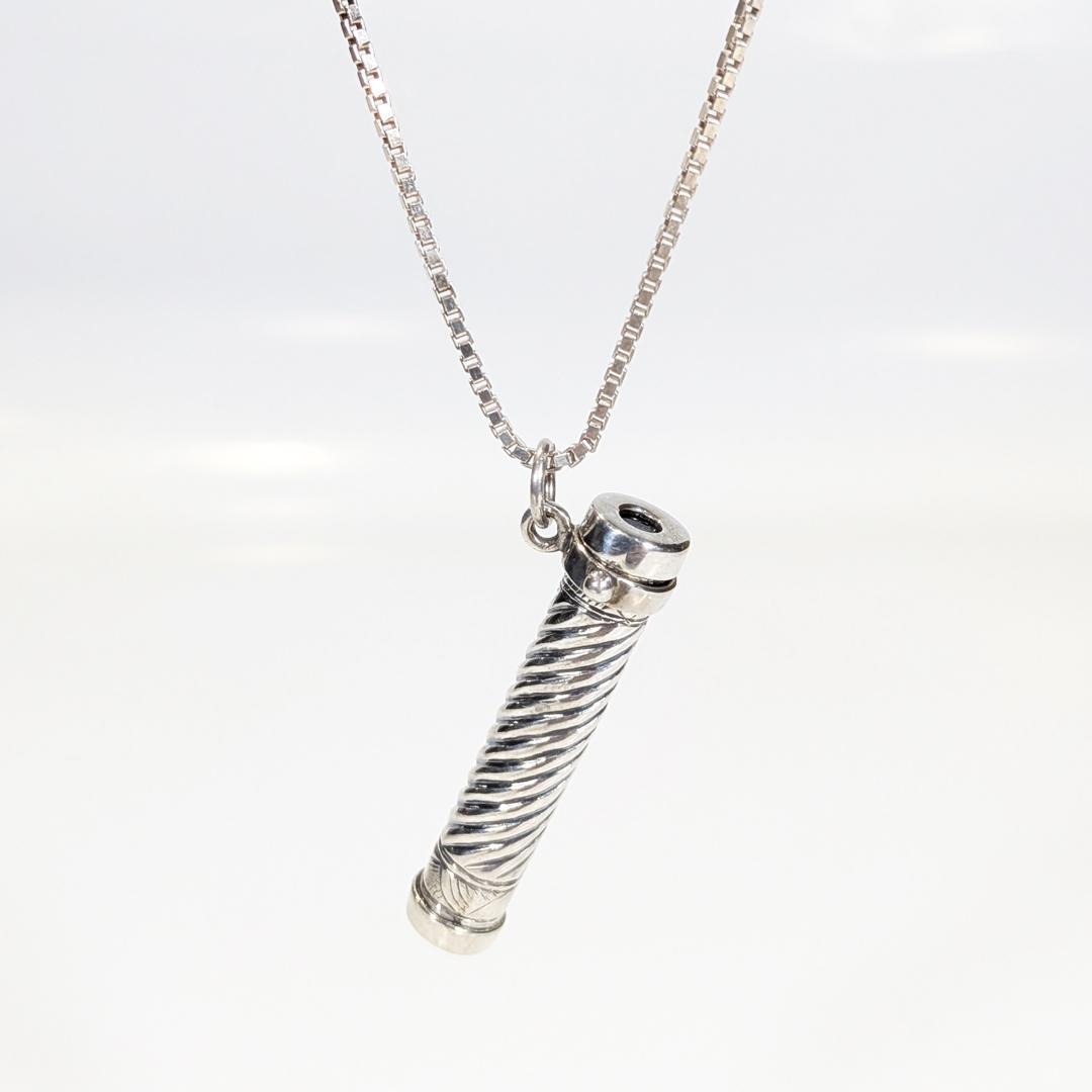 残り1個 作家万華鏡ペンダント ケビン＆デボラヒーリー スパイラル