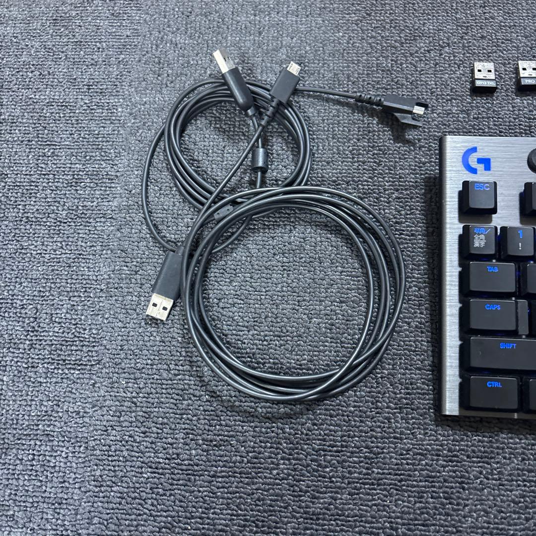 ロジクール Pro X ワイヤレスキーボード&マウスG913-TKL 箱付き