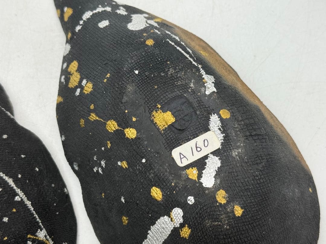 坂田甚内作　金彩瓢箪型皿7点　名人作　送料込み250610