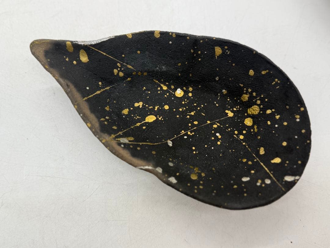 坂田甚内作　金彩瓢箪型皿7点　名人作　送料込み250610
