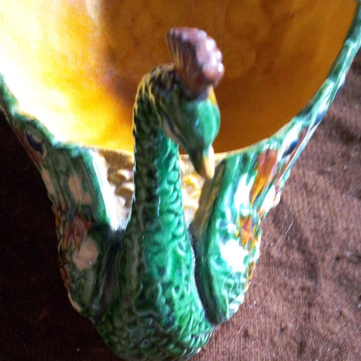 中国陶磁器　唐三彩　鳥型鉢