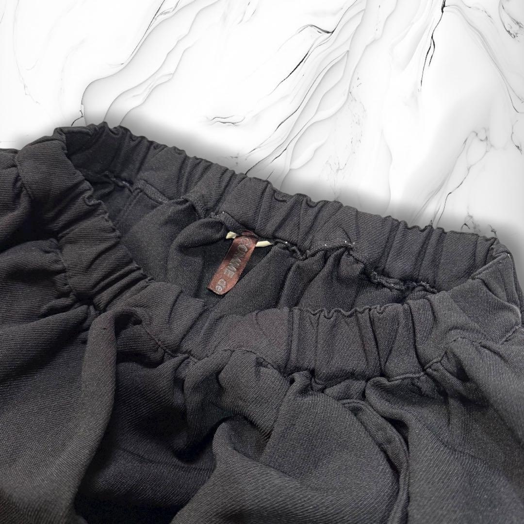 《12AW》COMME des GARCONS ポリ縮 ボリュームスカート 黒
