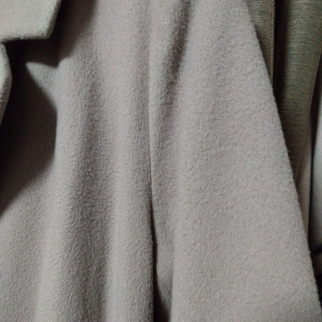 Apuweiser-riche ファー付き ベルテッド ロングコート モカ