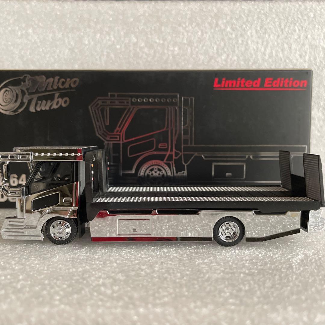 新品未開封★デコトラマイクロターボMicroTurbo1/64キャリアカー積載車