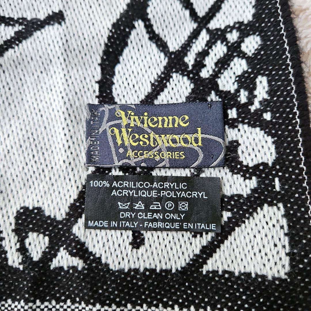 希少☆Vivienne Westwood 大判 マフラー オーブ リバーシブル
