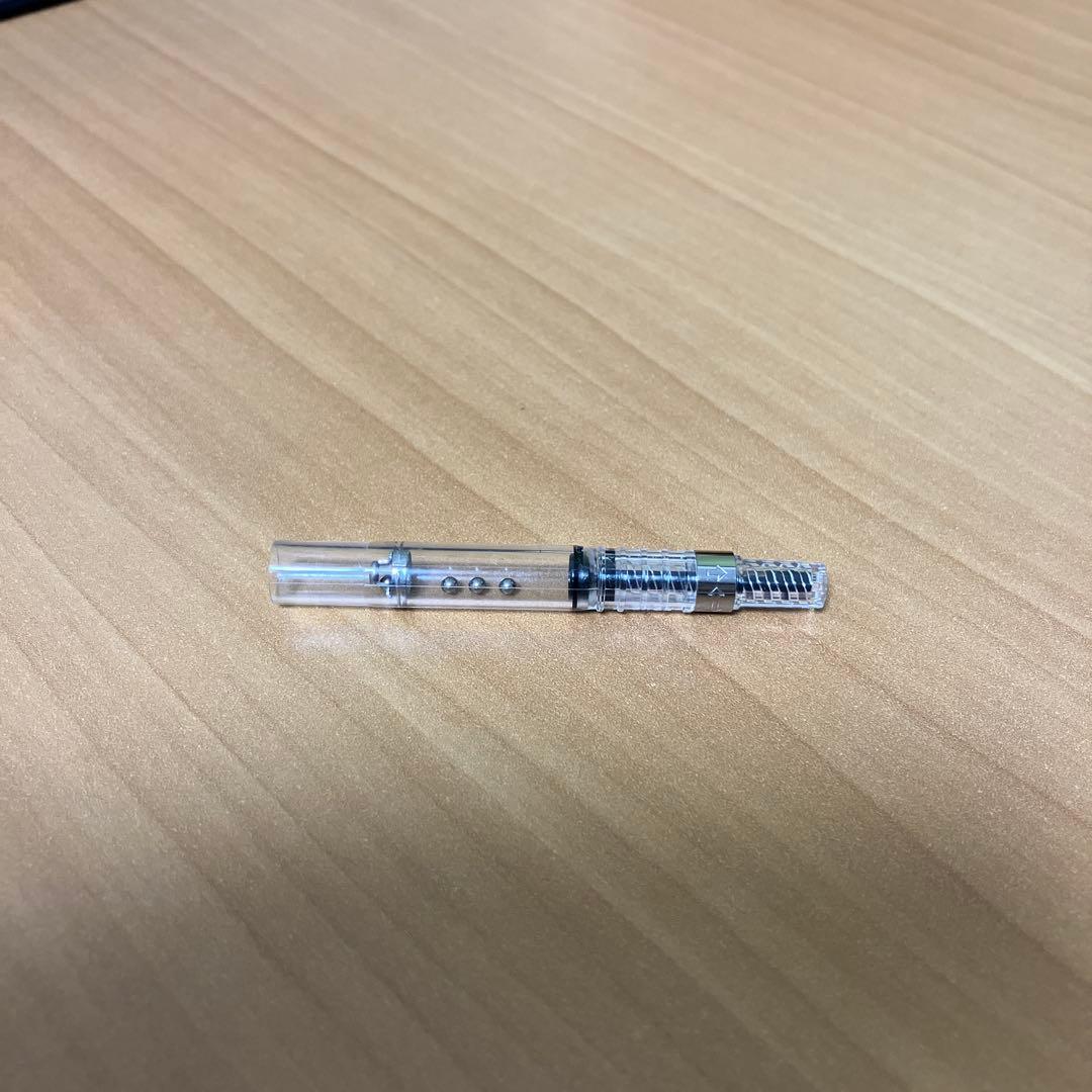 PILOT パイロット キャップレス 万年筆 シルバー F（細字） コンバーター