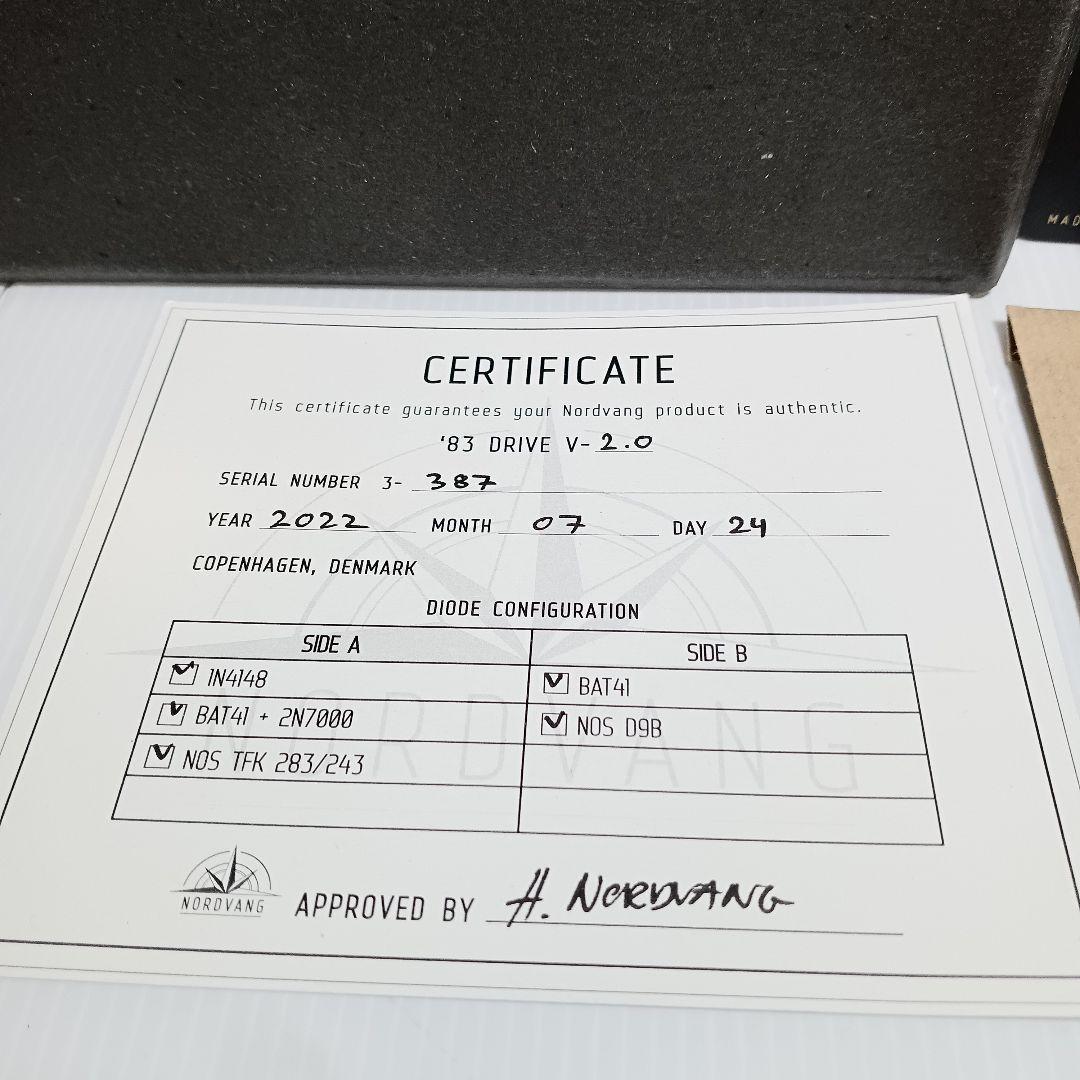 NORDVANG CUSTOM '83 DRIVE V2 ギター エフェクター