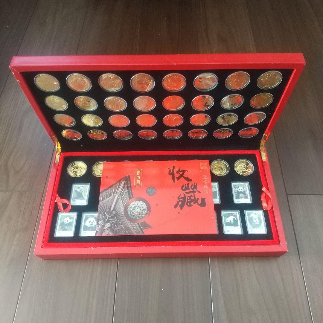 ※【入手困難】中国建国70周年記念/ ジャイアントパンダ /＆切手セット/