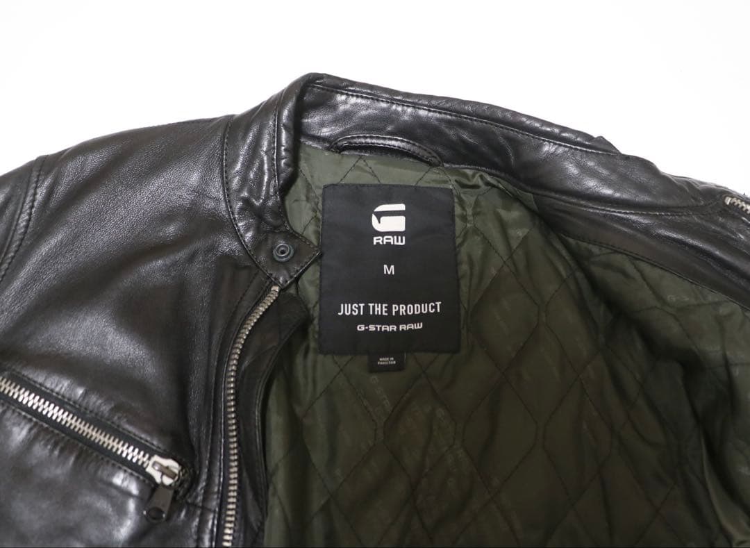 G-STAR RAW レザージャケット メンズ M ライダース