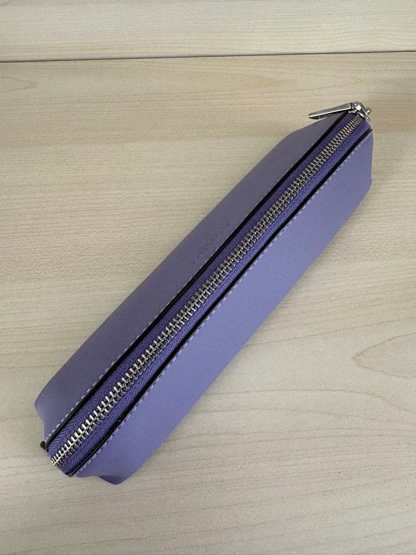 コーチ 本革 レザー ペンケース CF152 ライトバイオレット 新品