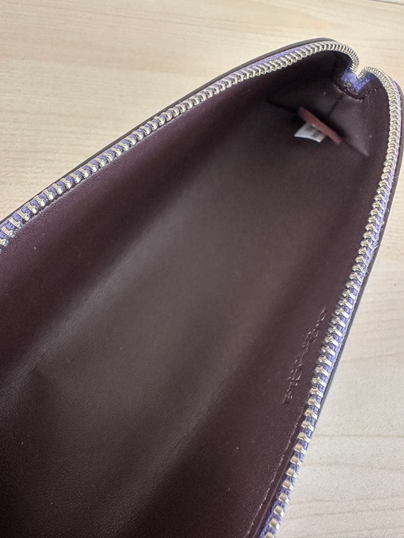 コーチ 本革 レザー ペンケース CF152 ライトバイオレット 新品