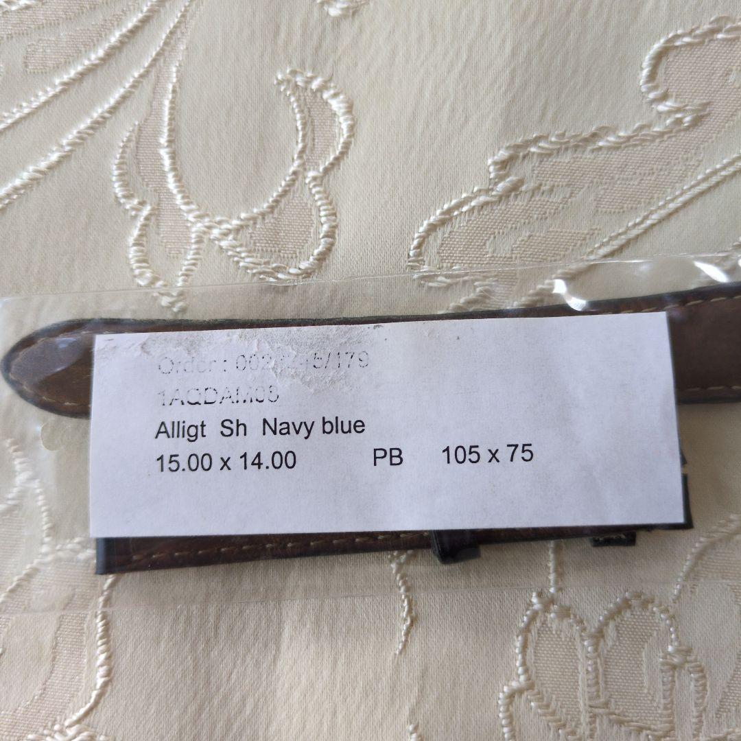 Cartierカルティエ純正 Alligt Sh Navy blueベルト