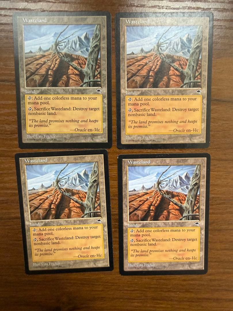 《不毛の大地/Wasteland》[TMP] 土地U 4枚セット