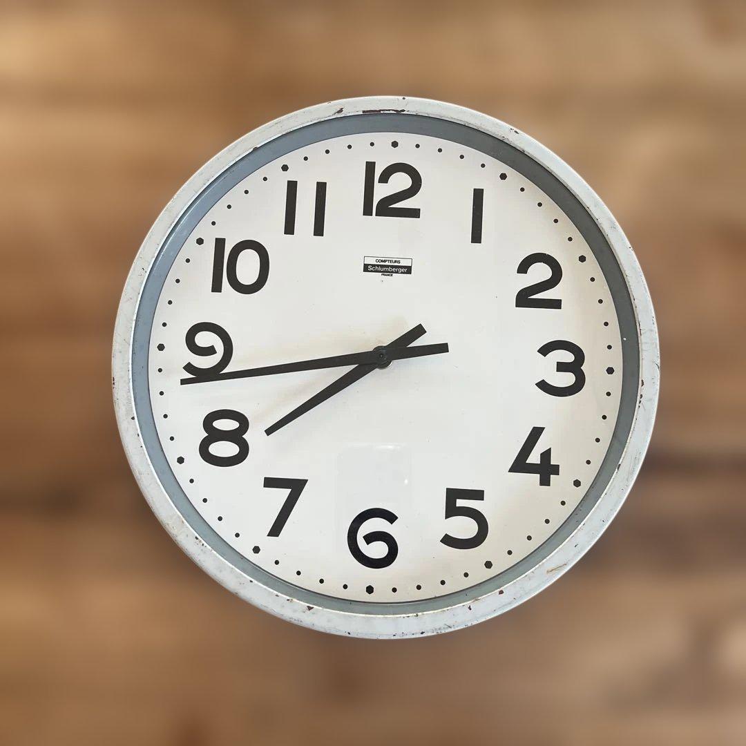 【SKMT 】Schlumbergerフランス アンティーク　時計 壁掛け