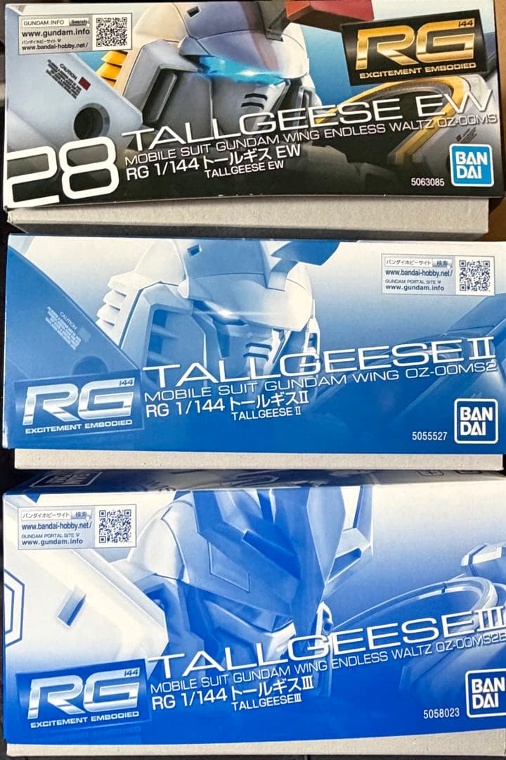 RG トールギス、トールギスⅡ、トールギスⅢ